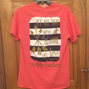 Coral Simply Southern T-shirt
